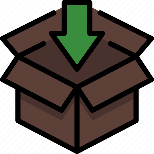 Box, colour, delivery, import, package, parcel, shipping icon - Download on Iconfinder