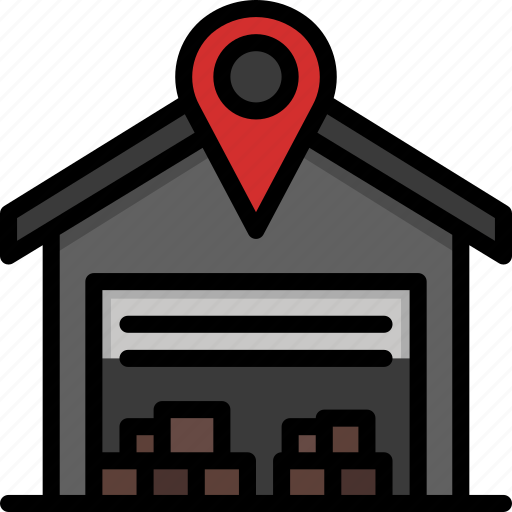 Boxes, delivery, depo, location, packages, shipping, warehouse icon - Download on Iconfinder