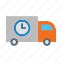 shipping time, delivery, package, transport, truck