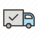 shipped, delivery, van, logistics, transport