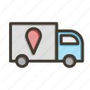 delivery status, location, transport, logistics, shipping