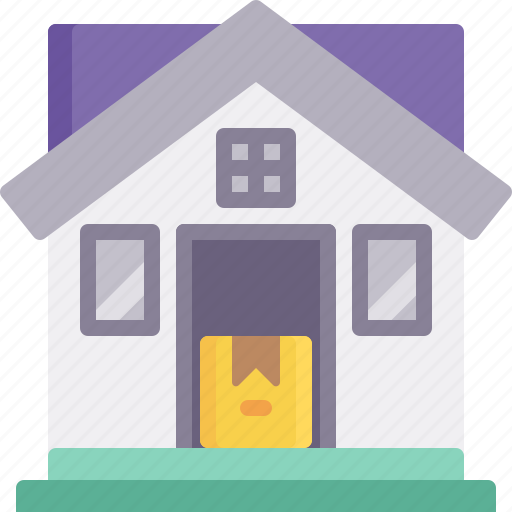 Delivery, door, home, house, logistics, package, shipping icon - Download on Iconfinder