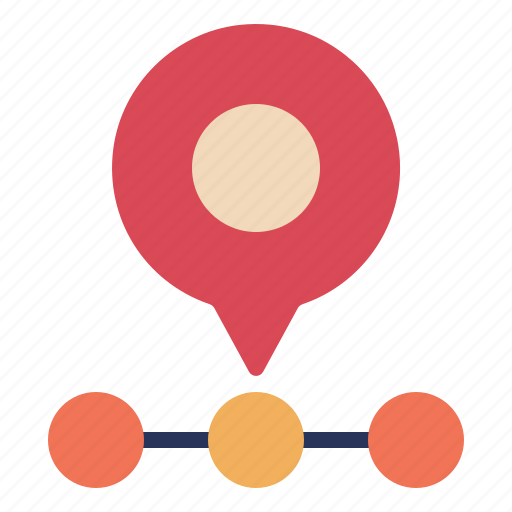 Tracking, pin, map, pointer, marker, direction, flag icon - Download on Iconfinder