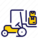 forklift, shipping, cargo, delivery