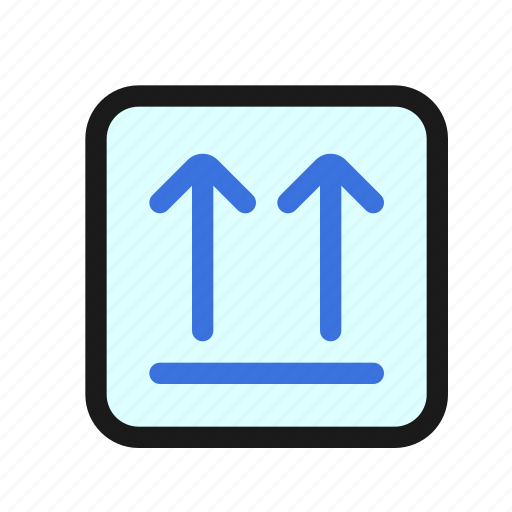 Cargo, package, arrow, right, side, up, upward icon - Download on Iconfinder