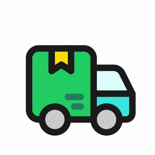 Delivery, truck, shipping, transport, vehicle, courier, package icon - Download on Iconfinder