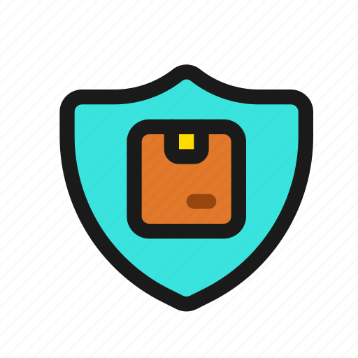 Package, shipping, delivery, protection, insurance, shield, product icon - Download on Iconfinder