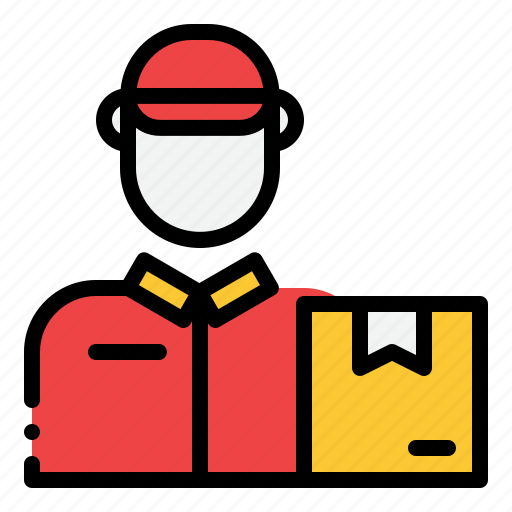 Delivery, man, professions, jobs, courier, package, shipping icon - Download on Iconfinder