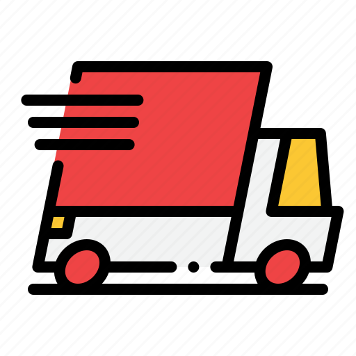 Fast, delivery, truck, speed, transport, mover, shipping icon - Download on Iconfinder