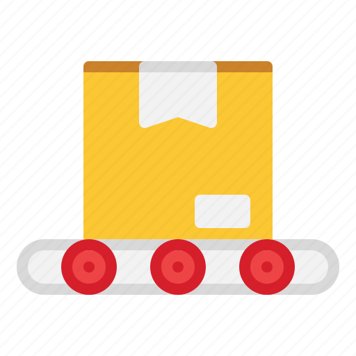 Conveyor, belt, shipping, and, delivery, logistics, band icon - Download on Iconfinder