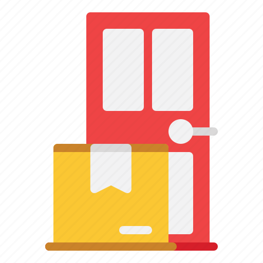 Doorstep, delivery, door, home, shipping, and, logistics icon - Download on Iconfinder