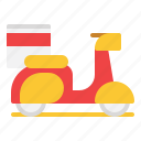 scooter, delivery, food, bike, moped, takeaway, motorcycle, exercise, vehicl