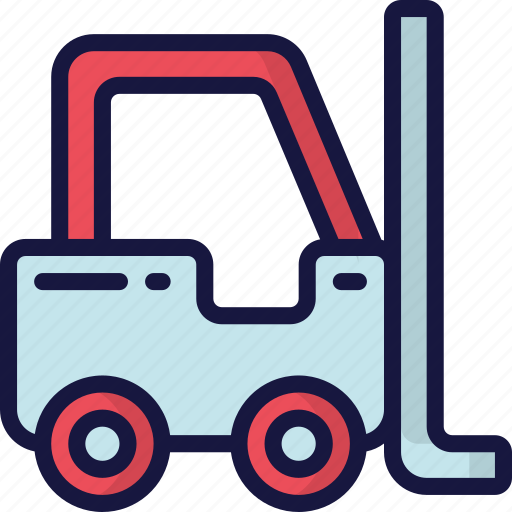 Delivery, forklift, logistics, shipping, truck icon - Download on Iconfinder