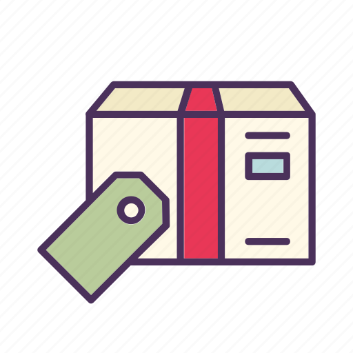 Badge, box, cardboard, delivery, package, shipping, tag icon - Download on Iconfinder