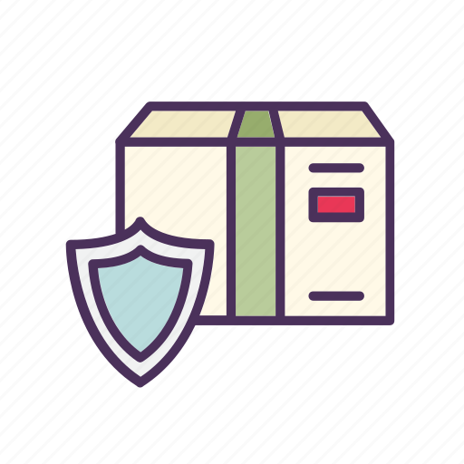 Box, delivery, package, protection, shield, shipment, shipping icon - Download on Iconfinder