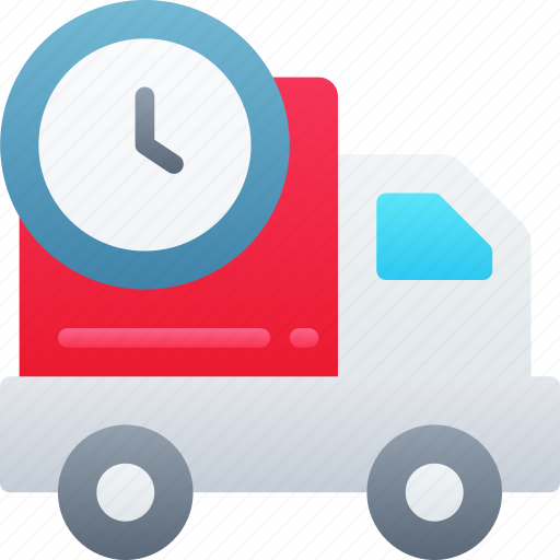 Delivery, logistics, shipping, timed, truck icon - Download on Iconfinder