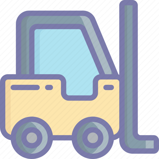 Delivery, forklift, logistics, shipping, warehouse icon - Download on Iconfinder