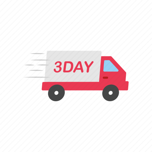 Delivery, delivery truck, shipping, three day shipping icon - Download on Iconfinder