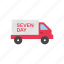 delivery, delivery truck, seven day shipping, shipping 