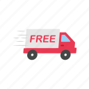 delivery, delivery truck, free, free shipping