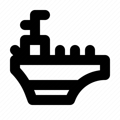 Aircraft, carrier, aircraft carrier, battleship, military ship icon - Download on Iconfinder