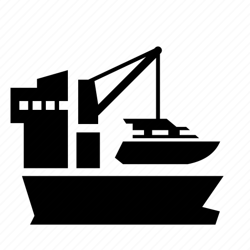 Cargoship, ships, crane, luxury, ocean, transport, yachts icon - Download on Iconfinder