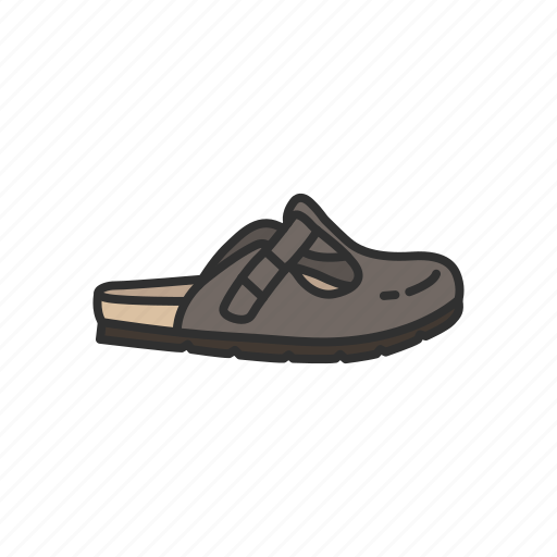 Clog, fashion, flats, footwear, sandal, shoe, slipper icon - Download on Iconfinder