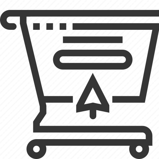Bag, commerce, cursor, online store, shopping cart, supermarket, trolley icon - Download on Iconfinder