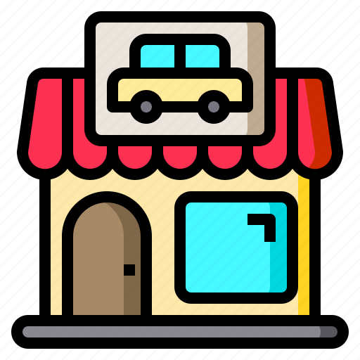 Car, dealer, dealership, shop, showroom, store icon - Download on Iconfinder