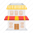 building, home, shop, house, market, cafe, direction