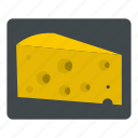 cheese, dairy, gourmet, hole, product, snack, triangle