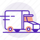 delivery, truck, shipping, package, logistics, transportation