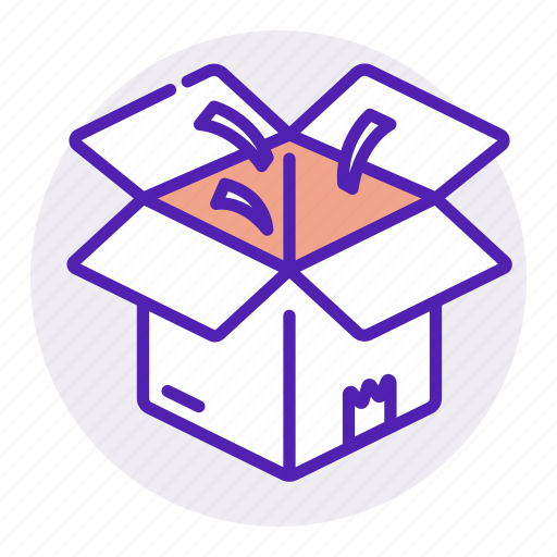 Unboxing, box, package, present, parcel, gift icon - Download on Iconfinder