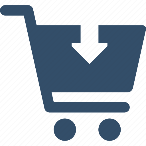 Basket, cart, down, shop, shopping, store, trolley icon - Download on Iconfinder