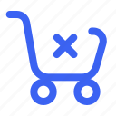 shopping, ecommerce, cart, buy, delete, shop, basket