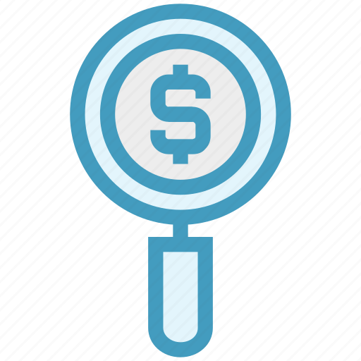 Dollar sign, find, magnifier, online, search, shopping, view icon - Download on Iconfinder