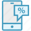 mobile, offer, percentage, phone, shopping, smartphone, tag 