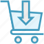 buy, cart, out arrow, product, shopping, shopping cart, trolley 