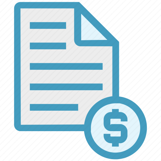 Dollar sign, list, paper, receipt, shopping, shopping list icon - Download on Iconfinder