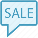 chat, communication, message, notification, publicity, sale, shopping