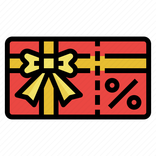 Bill, gift, percent, sale, shopping icon - Download on Iconfinder
