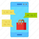 chat, conversation, multimedia, shopping, smartphone