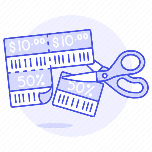 Coupon, coupons, cut, discount, percent, sales, scissors icon - Download on Iconfinder