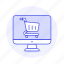 shopping, online, pc, store, imac, commerce, shop, cart, mac, e, carts 