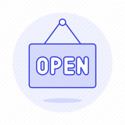 Board, open, shopping, shops, sign, store icon - Download on Iconfinder