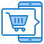 mobilephone, online, shoping, cart, buy, smartphone 