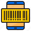 barcode, online, mobilephone, shopping, scan 