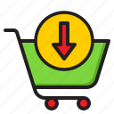 shopping, cart, online, trolley, add