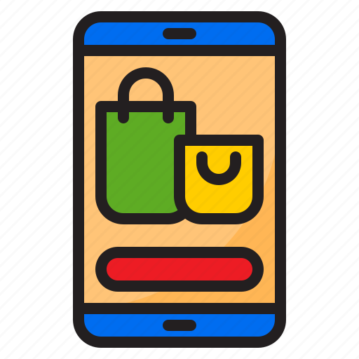 Shopping, online, mobilephone, bag, buy, smartphone icon - Download on Iconfinder