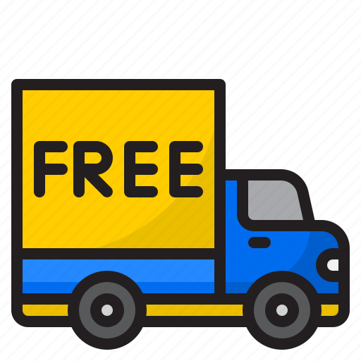 Truck, transporation, delivery, free, logistic icon - Download on Iconfinder